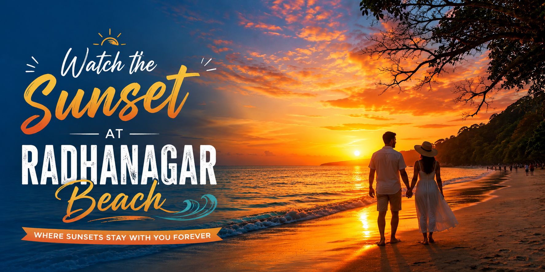 Watch the Sunset at Radhanagar Beach