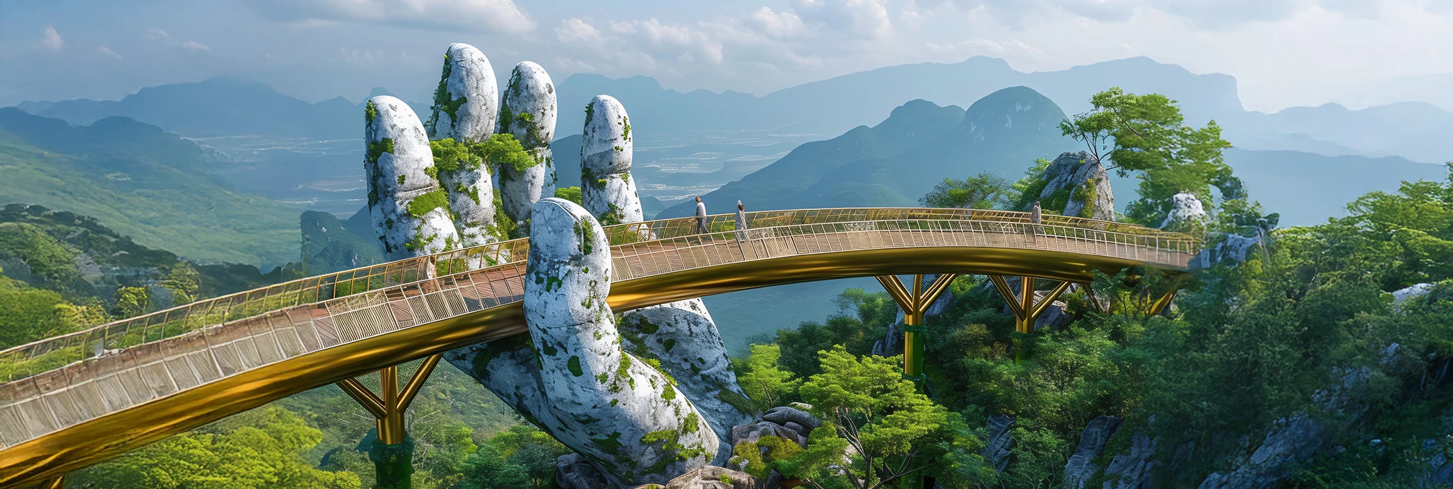 hand bridge in vietnam