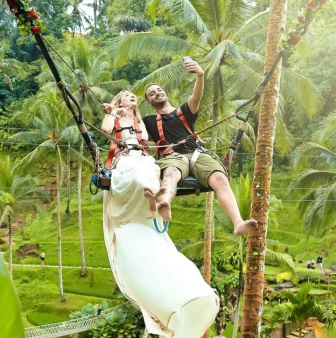 Bali Swing with Rice Terrace Selfie Spot